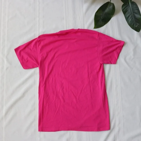Hot pink blank single stitch t-shirt - Picture 6 of 6